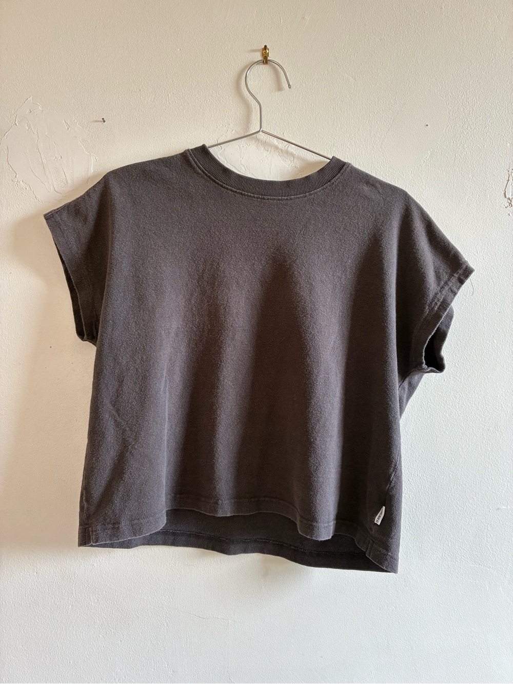 Relaxed Charcoal Crop Tee - Women’s Boxy Short Sleeve
